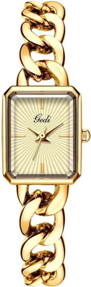 Link Design Elegant Quartz Dress Waterproof impressionistic Ladies Wristwatch for Gift or Casual Wear Gosasa Vintage Women��s Bracelet Watch Dainty Rectangular Dial Chain 