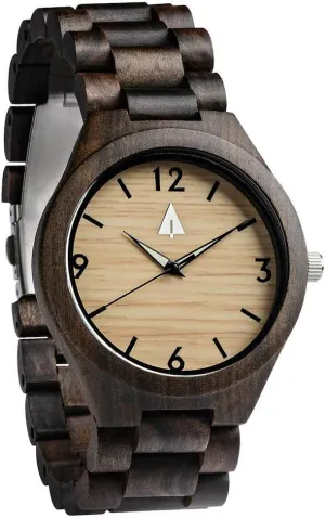 literary waster Watches for Men, Japanese Quartz Movement, Stylish Exotic Wrist Watch with Stainless Steel Buckle, Adjustable Straps, Watch Made from Ebony Wood, Relojes para Hombre Treehut Wooden 