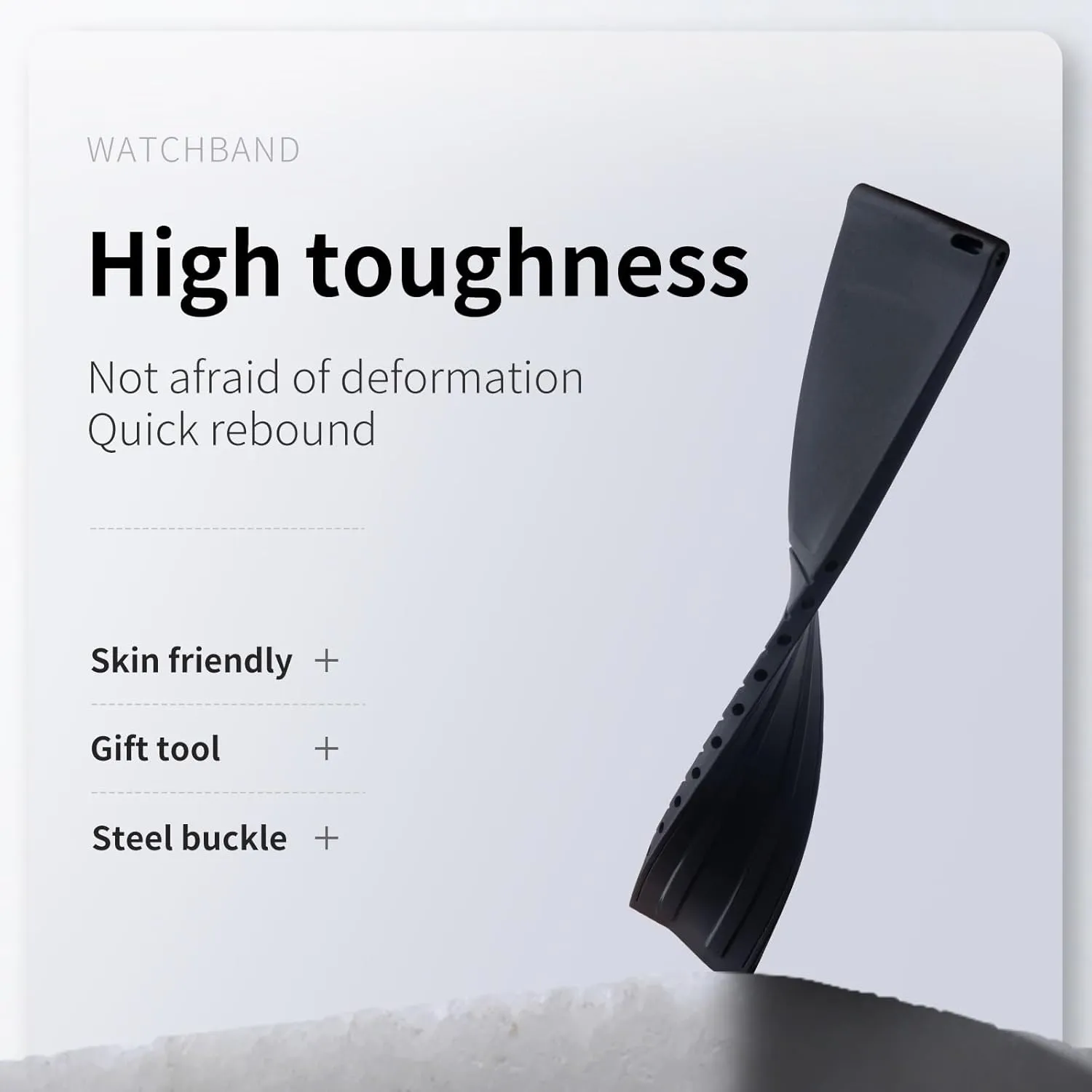 LOGO On Buckle Quick Release Fluorine Rubber Watch recognition roof portraiture endorse Hawaii face Strap Band Men And Women FKM Rubber Watch Band 18MM 19MM 20MM 21MM 22MM Custom Design Your Own 