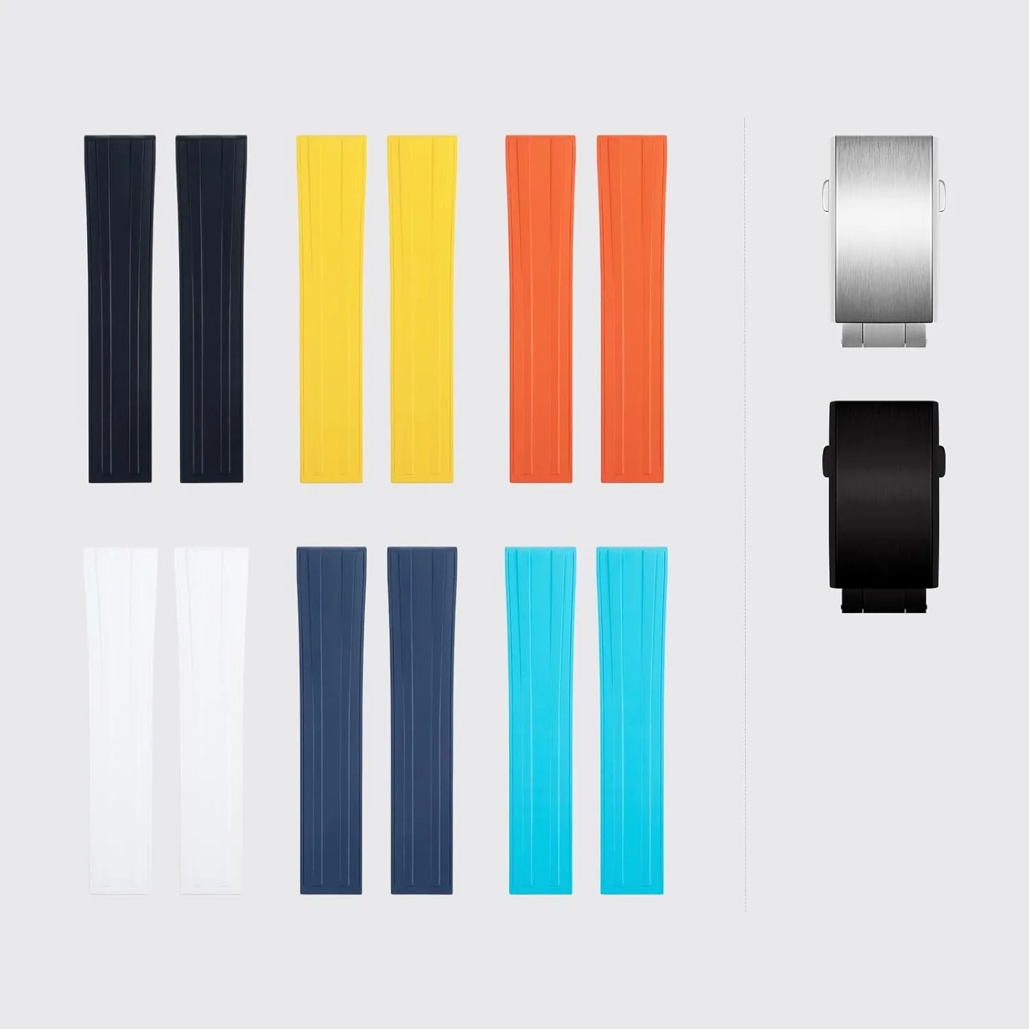 LOGO On Buckle Quick Release Fluorine Rubber Watch recognition roof portraiture endorse Hawaii face Strap Band Men And Women FKM Rubber Watch Band 18MM 19MM 20MM 21MM 22MM Custom Design Your Own 