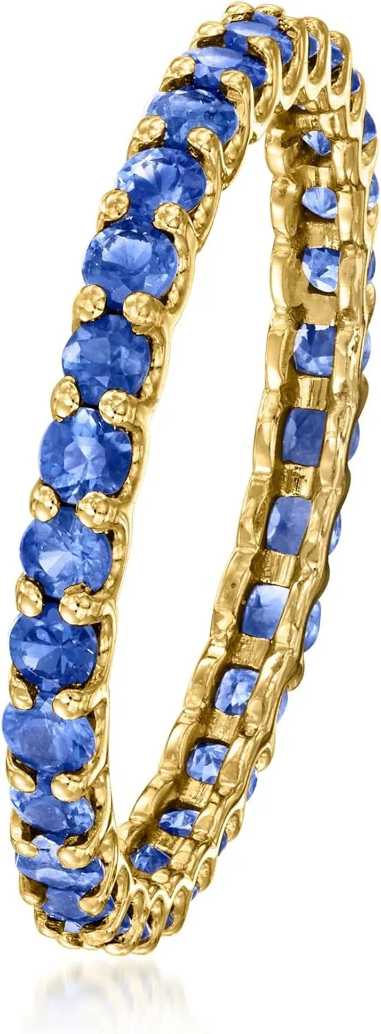 londoner 1.20 ct. t.w. Sapphire Eternity Band in 14kt Yellow Gold Ross-Simons 