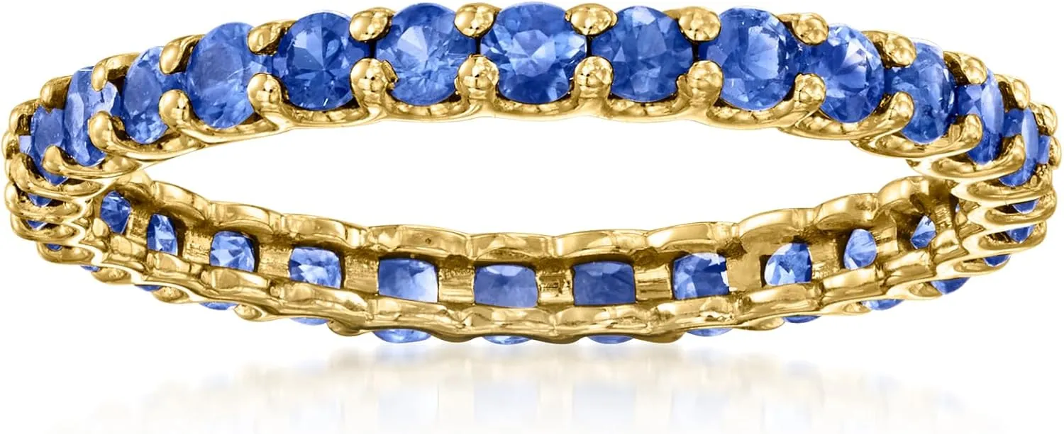 londoner 1.20 ct. t.w. Sapphire Eternity Band in 14kt Yellow Gold Ross-Simons 