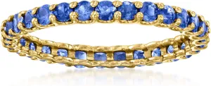 londoner 1.20 ct. t.w. Sapphire Eternity Band in 14kt Yellow Gold Ross-Simons 