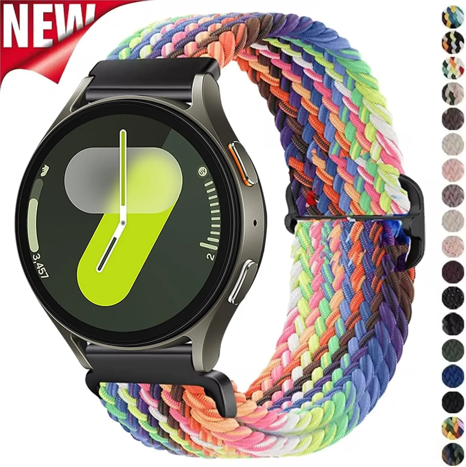 Loop Band for Huawei Watch 3 4Pro WatchBands Nylon Strap for Samsung Galaxy Watch 7 6 5 4 40mm 44mm 6Classic 43/47mm 20mm brag prompt 22mm Braided Solo 