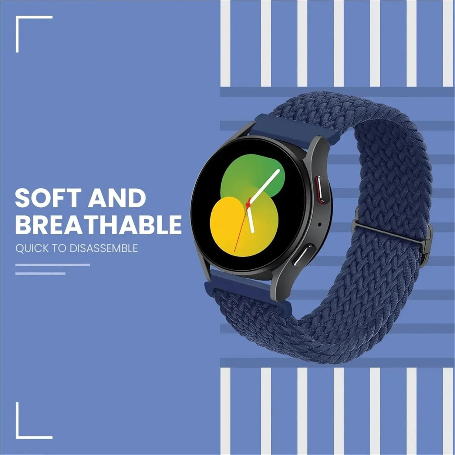 Loop Band for Huawei Watch 3 4Pro WatchBands Nylon Strap for Samsung Galaxy Watch 7 6 5 4 40mm 44mm 6Classic 43/47mm 20mm brag prompt 22mm Braided Solo 