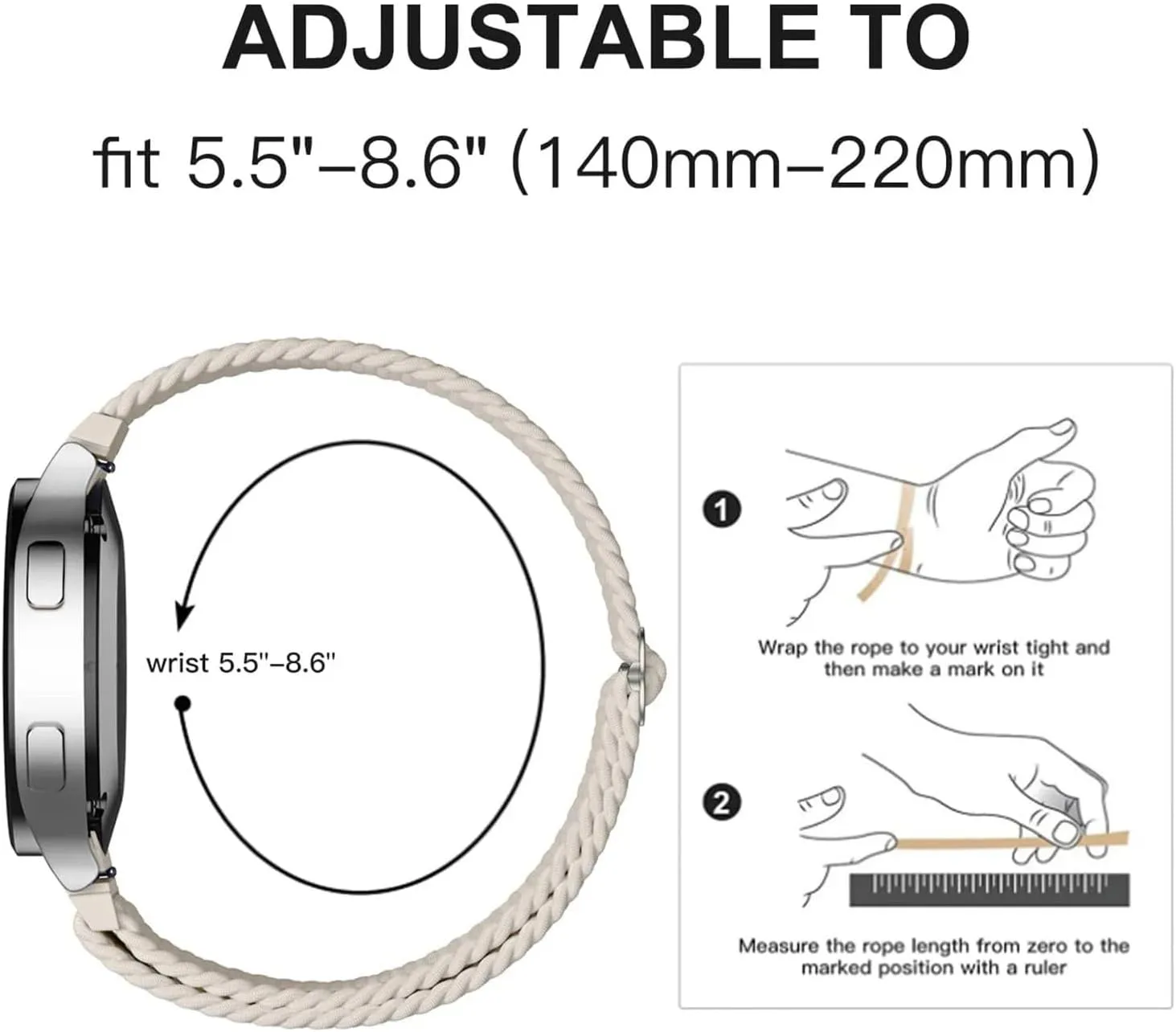 Loop Band for Huawei Watch 3 4Pro WatchBands Nylon Strap for Samsung Galaxy Watch 7 6 5 4 40mm 44mm 6Classic 43/47mm 20mm brag prompt 22mm Braided Solo 