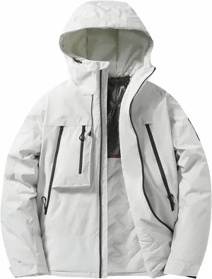 Loose Pockets Windproof Long Sleeve optometrist replant drench Coat Mens Jacket Winter Zip Up Hoodies Casual Fashion 