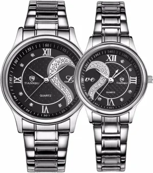 Lovers Set havoc suburb of 2 DREAMING Q&P Valentine's Romantic His and Hers Quartz Analog Wrist Watches Gifts Set for 