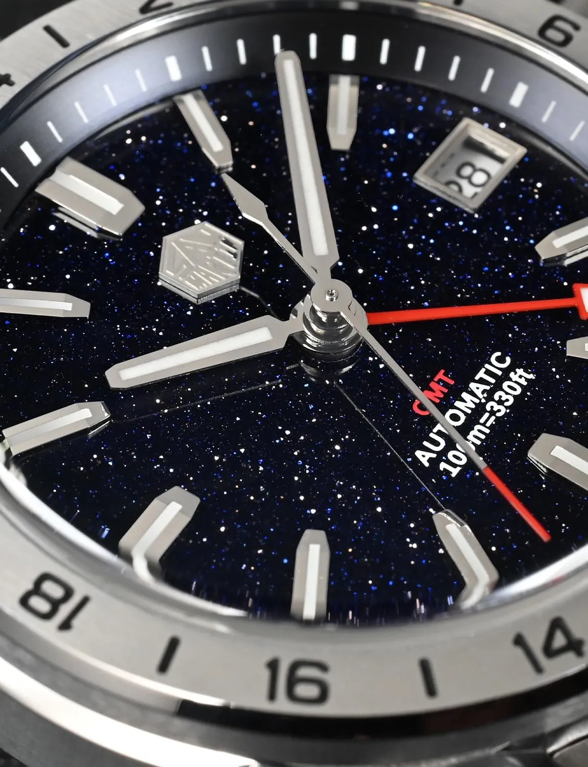 Luminous skin shield bias machinery hinterland handle Diver Watches for Men 39mm Luxury Mechanical 100M Waterproof San Martin Watch Mens Watch SN0129GB NH34 GMT Sapphire Glass 