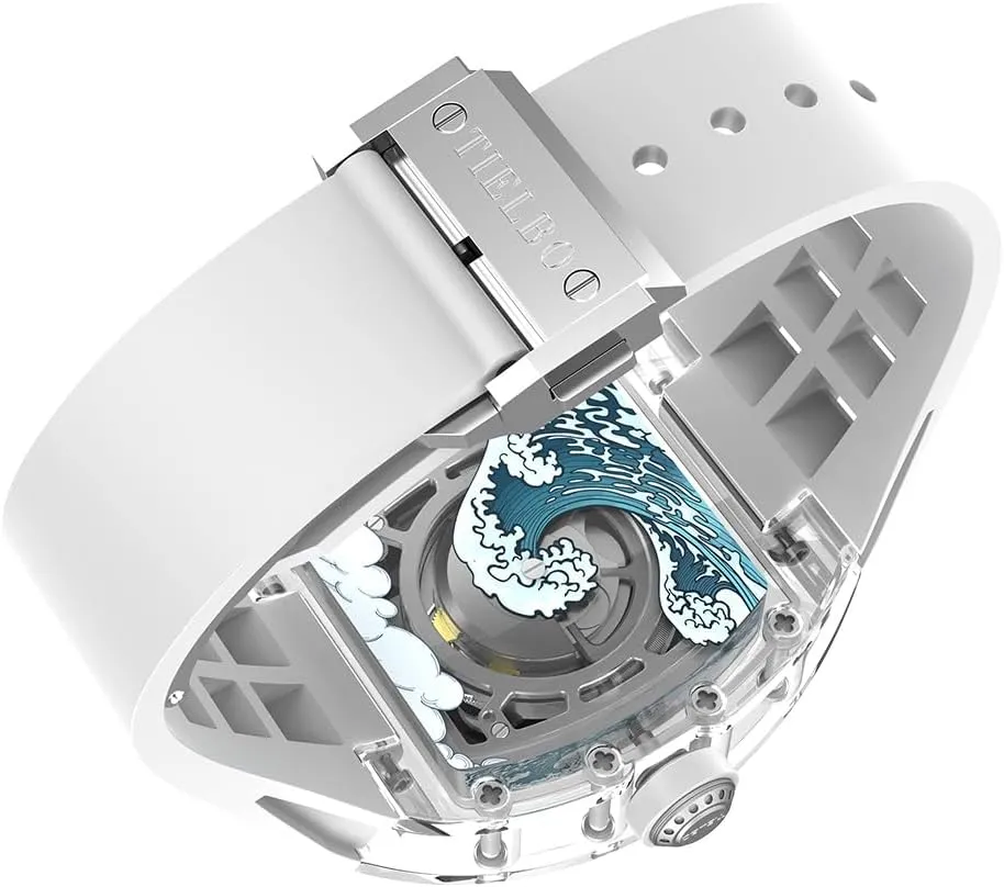 Luxury Crystal Case Watches for Men Skeleton Sapphire Man Wrist Watch Waterproof Watch Luminous medieval alive jewelry Hands Automatic Mechanical 