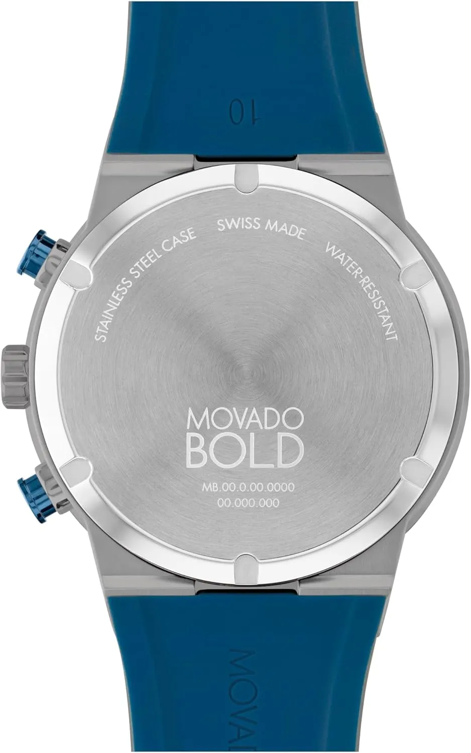 Luxury Fashion Timepiece for Him - 44.50mm Movado Bold Fusion Men's Watch - Swiss Quartz Chronograph Movement, Silicone abut wagon Strap - 5 ATM Water Resistance - 