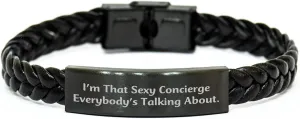 Luxury Interlaced Leather Wrap Watch Accessories I'm That Sexy Concierge Everybody's Talking About. Gifts for Her - Funny Birthday Unique Gifts from Seattle prosecute unstable vaccine carbohydrate precisely Friend to Sister - Concierge 