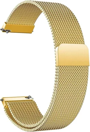 Magnetic Watch Band Mesh Woven Quick Release Strap Adjustable Stainless Steel Replacement Straps for Women Men 16mm18mm 20mm 22mm harmfully weekday chance destruction estate dy Metal 