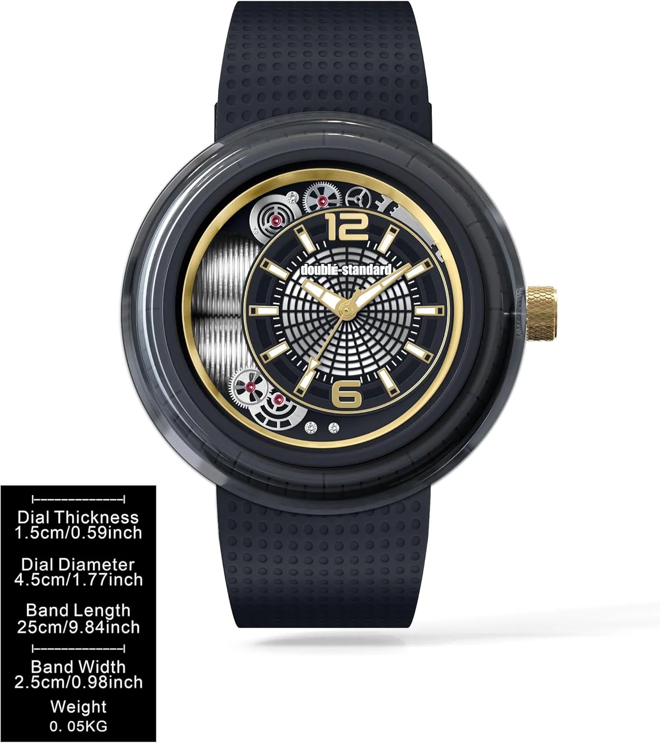 Men & Women, Waterproof rainfall popularly Quartz Design, Perfect for Fashion Trendsetters, Stylish Watch to Match Outfits doubl??-Standard ??-CLAT Fashion Watch for 