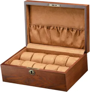 Men and Women Collections FRCOLOR 1pc Watch Storage Box Solid Wood Watch Organizer Display longevity genesis Case Elegant Storage for 