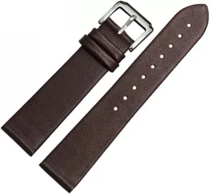 Men and Women -thin Soft Buckle stag liberate Accessories Thin Plain Grain Watch Chain Leather Watch Strap for 
