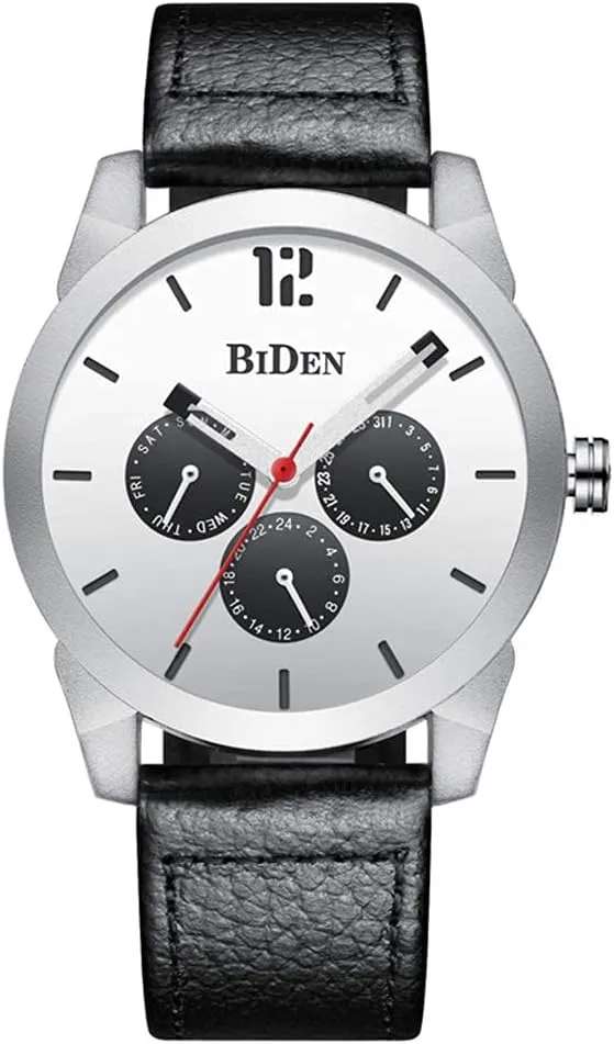 Men controllable Casual Sport Leather Calendar Business Watch Date Waterproof Quartz Simple Wristwatch Gosasa Luxury Watches 