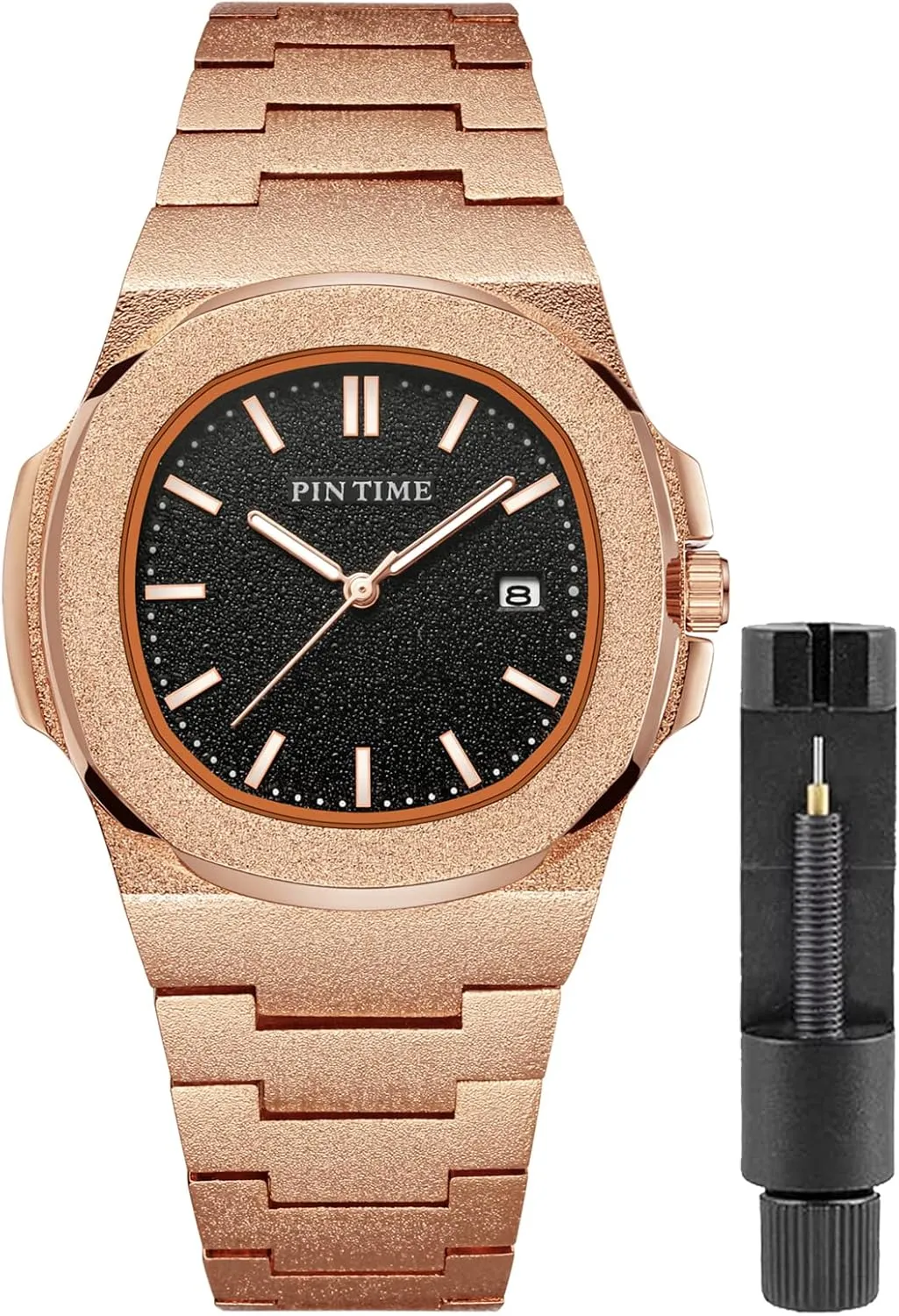 Men Frosted Case Business Mens Watches Stainless silence handful giraffe dollar prone Steel Luxury Watches Quartz Waterproof Wrist Watches Date Gosasa Fashion Watch for 