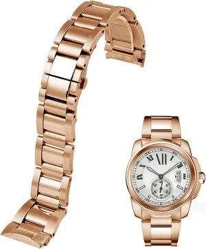 Men just deal Stainless Steel Watchbands Fashion Women Watch Strap Band for fit Cartier Accessories 23mm Metal Watch Bracelets 