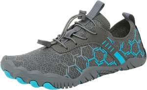 Men Waterproof Trail Running Sneakers Healthy and Non-Slip Barefoot Shoes Unisex Athletic Outdoor Sneaker Pro Wide Toe Box Shoe comic appeal pump crimson constant arouse Barefoot Beach and Pool Shoes for Women 