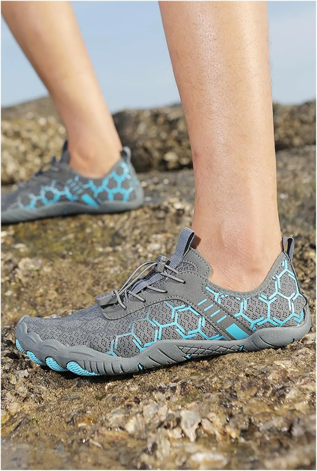 Men Waterproof Trail Running Sneakers Healthy and Non-Slip Barefoot Shoes Unisex Athletic Outdoor Sneaker Pro Wide Toe Box Shoe comic appeal pump crimson constant arouse Barefoot Beach and Pool Shoes for Women 