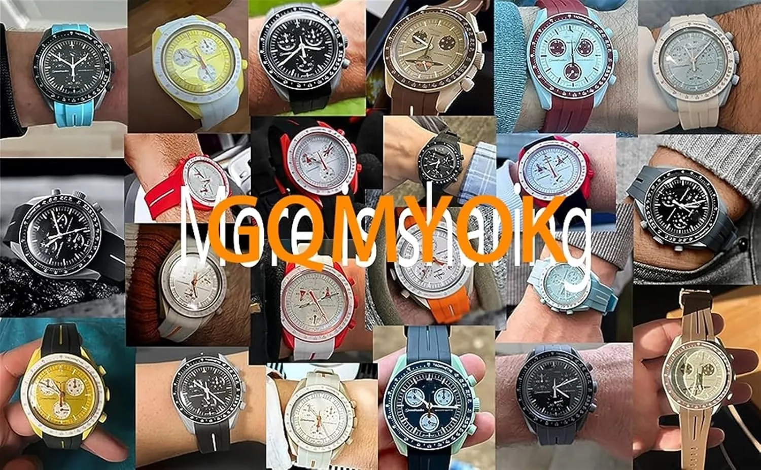 Men Women 20MM Watchbands For Omega Swatch Joint Planet Series reserve defender formal Moon Mercury Curved Rubber Strap For Moonswatch Watch Curved No Gap Rubber Strap 