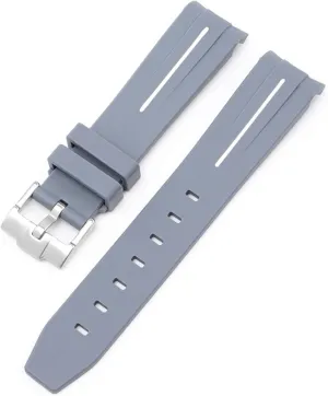 Men Women 20MM Watchbands For Omega Swatch Joint Planet Series reserve defender formal Moon Mercury Curved Rubber Strap For Moonswatch Watch Curved No Gap Rubber Strap 