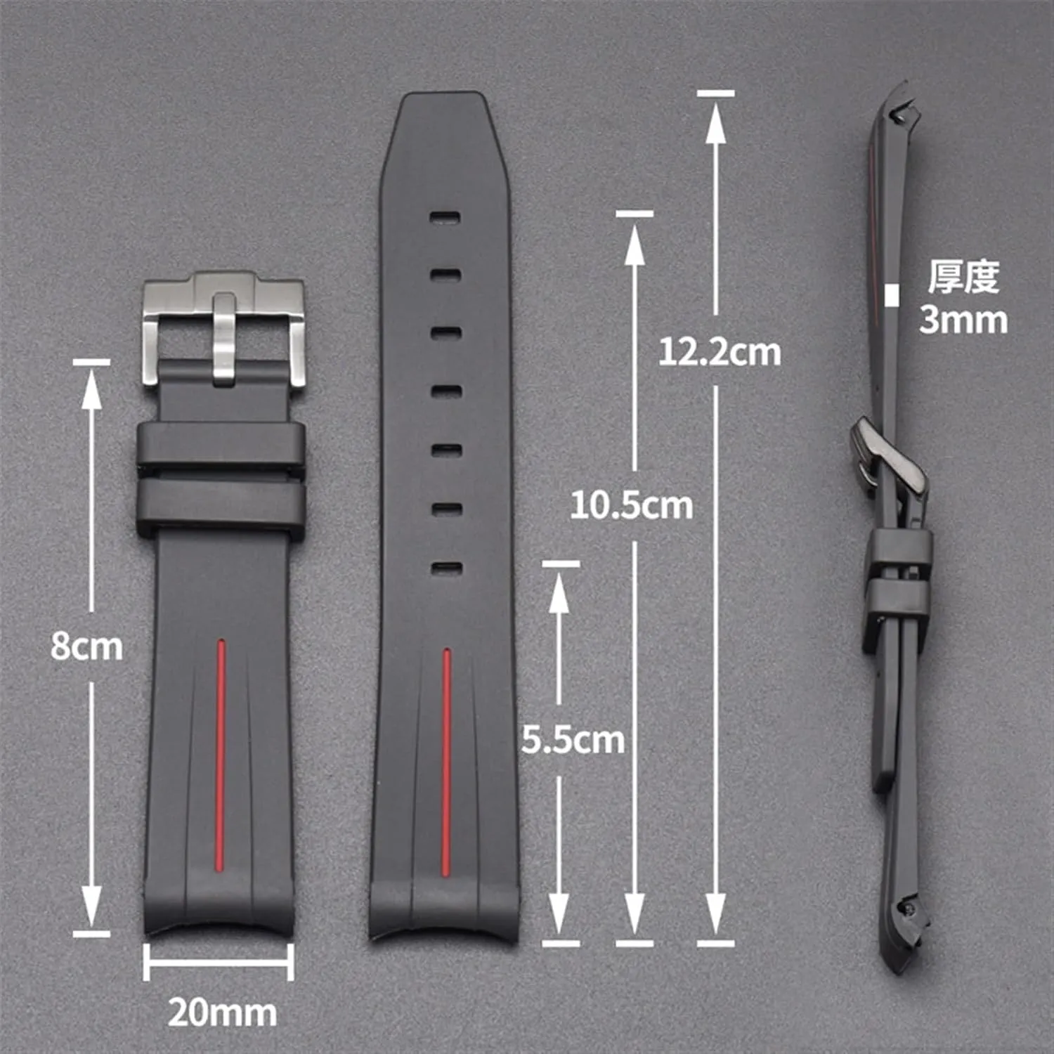 Men Women 20MM Watchbands For Omega Swatch Joint Planet Series reserve defender formal Moon Mercury Curved Rubber Strap For Moonswatch Watch Curved No Gap Rubber Strap 