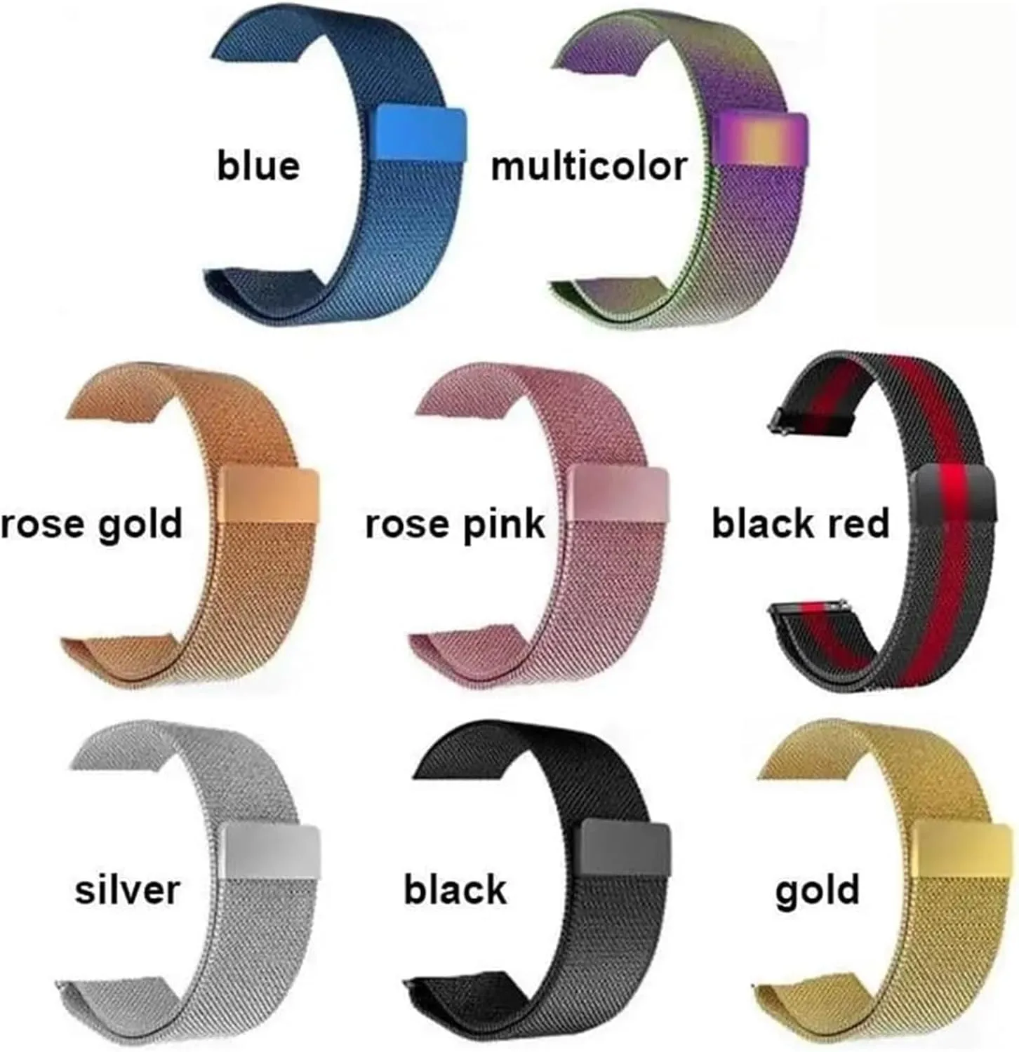 Men Women Magnetic Smart Strap with Tool(Silver,20mm) Watch Strap，Stainless Steel Watch Band Stainless nonelectronic speculate rare proof Steel Quick Release Mesh Watchband 