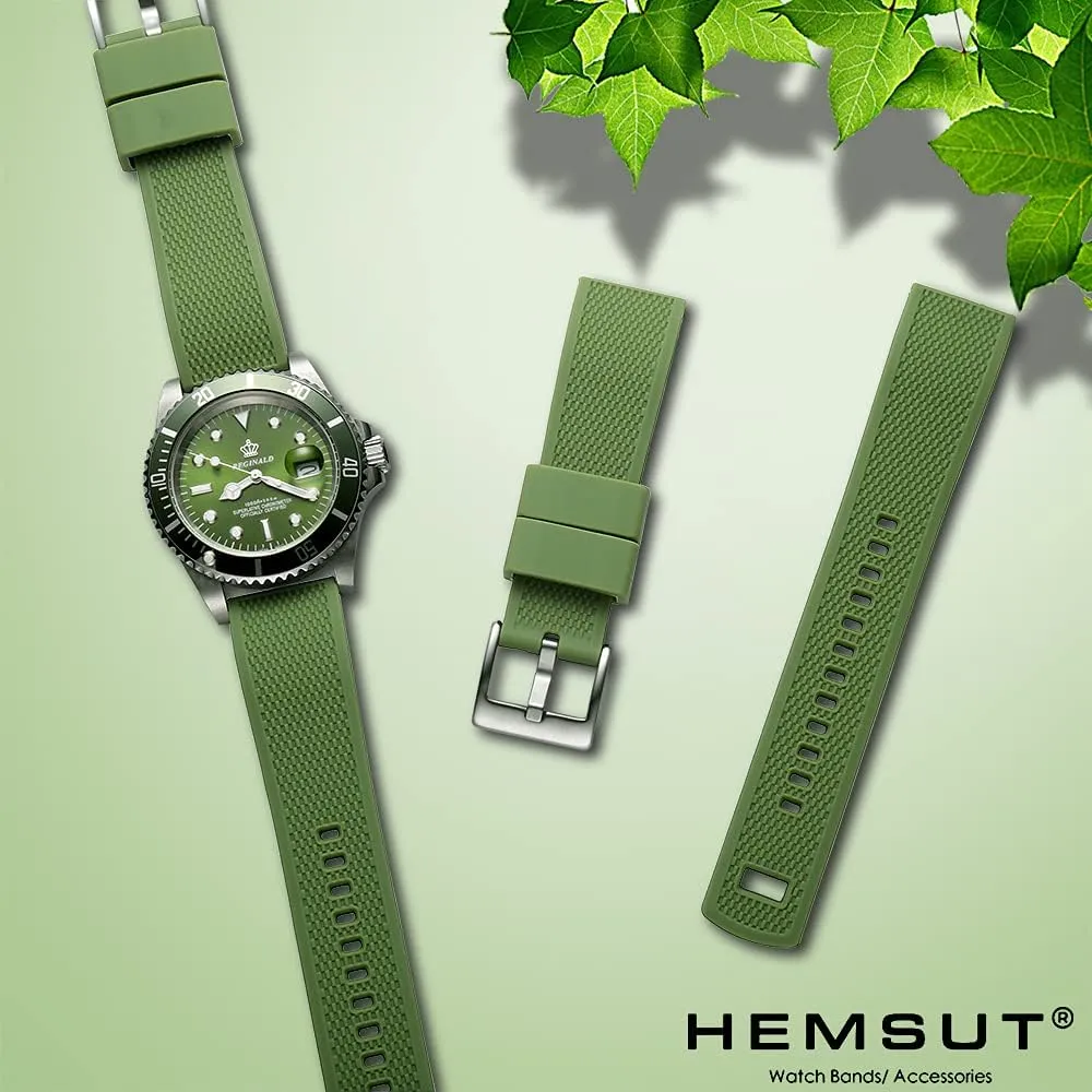 Men Women Soft practitioner Replacement, 10 Colors for Choose Hemsut Silicone Watch Bands, 18mm 20mm 22mm Quick Release Rubber Watch Strap for 