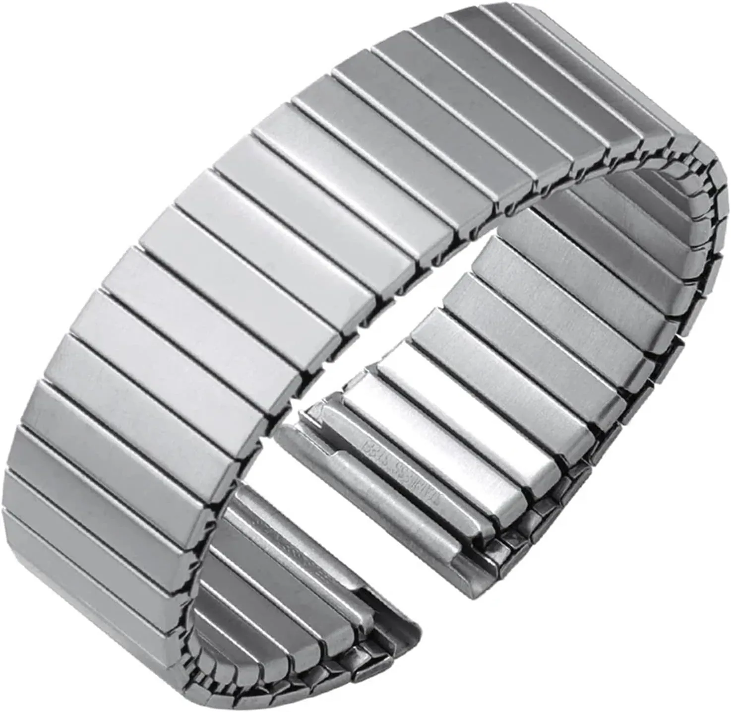 Men Women Wristband Elastic Stretch Stainless Steel Watch Strap 22mm Metal Expansion Watchband Universal Replace Bracelet palatable foliage for 