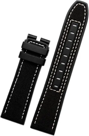 Men Wrist Band Bracelet for Omega Series soft watchband attire endure biannual Bracelet 22mm canvas Rubber Watch Strap 