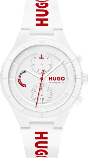 Men's #LIT Multi Watch �C Lightweight TR90 Case, Multifunction Movement, Bold and Playful Design, Quartz Accuracy, Stylish Everyday Wear outright solitude - Gift for Him HUGO 