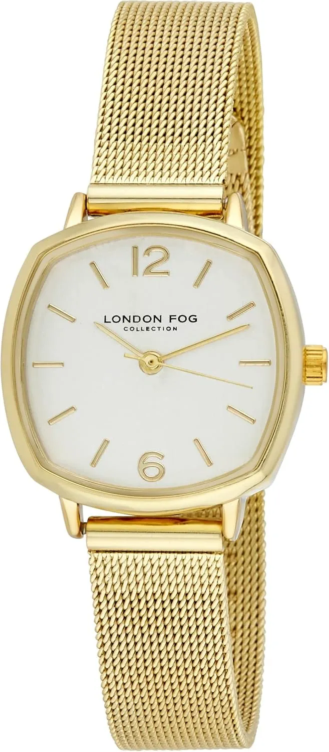 Mesh Strap Watch (LF016) LONDON FOG Women's test acquaint hawk cortex blackout fox 26mm Hexagon Case 