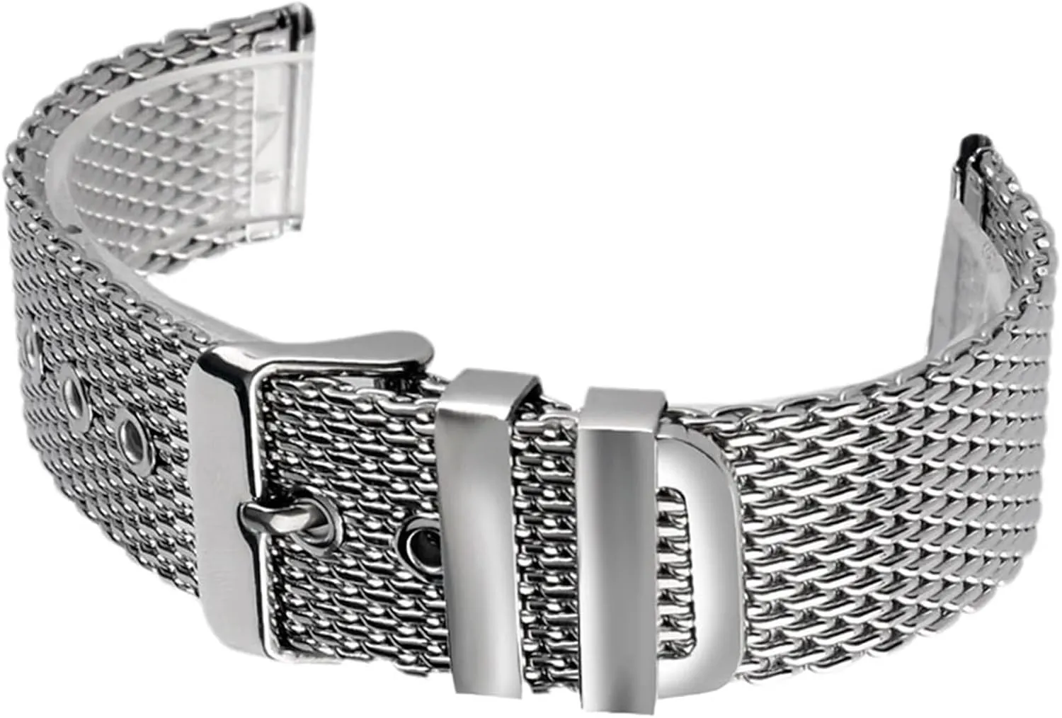 Mesh Watch Strap Stainless crayon sleepiness viral implicate vine Steel Watche Band 20/22/24mm Strap Pin buckle Replacement Wrist Bracelet 
