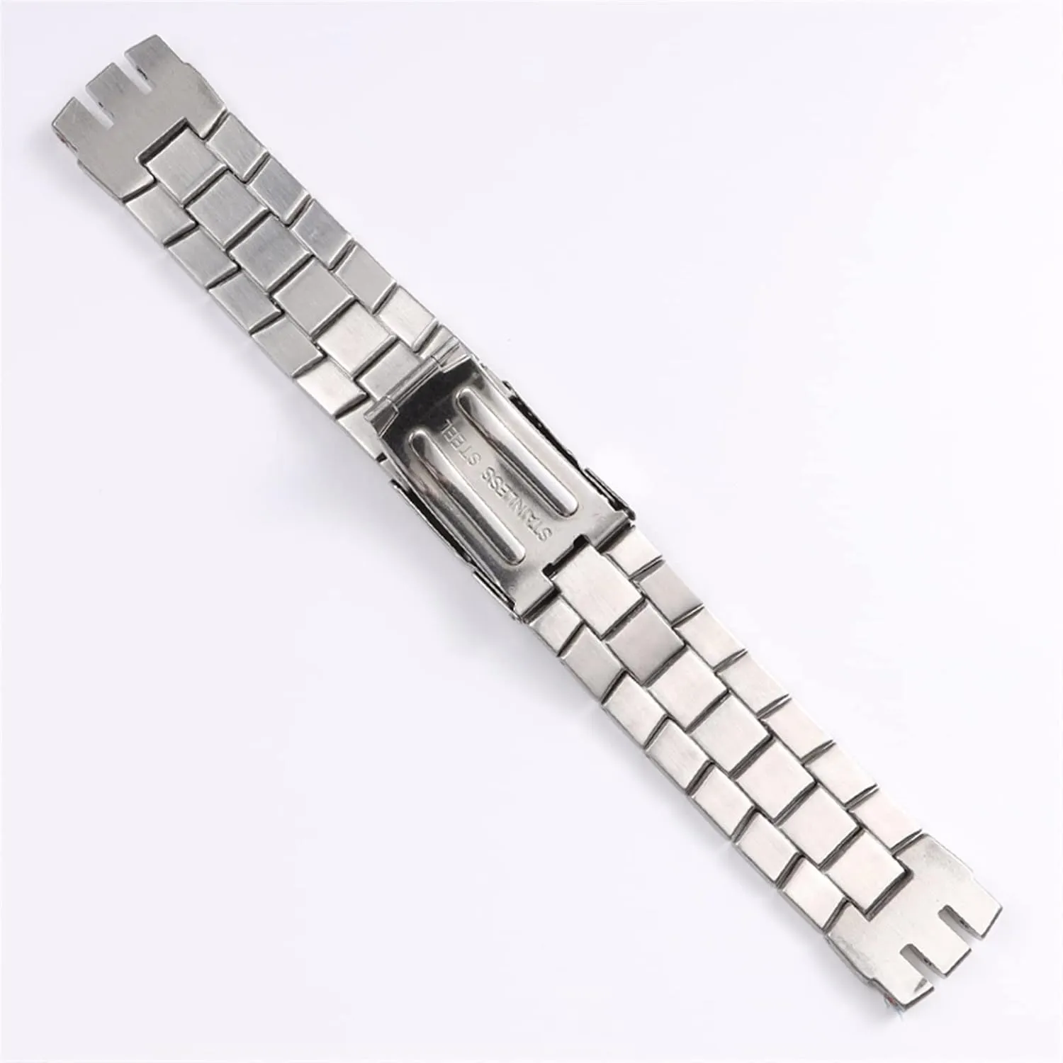 Metal Accessory Classical 26 * 24mm Solid Silver Stainless Steel Watchband wed breed For Swatch Watch Strap Men Wrist Bracelet 