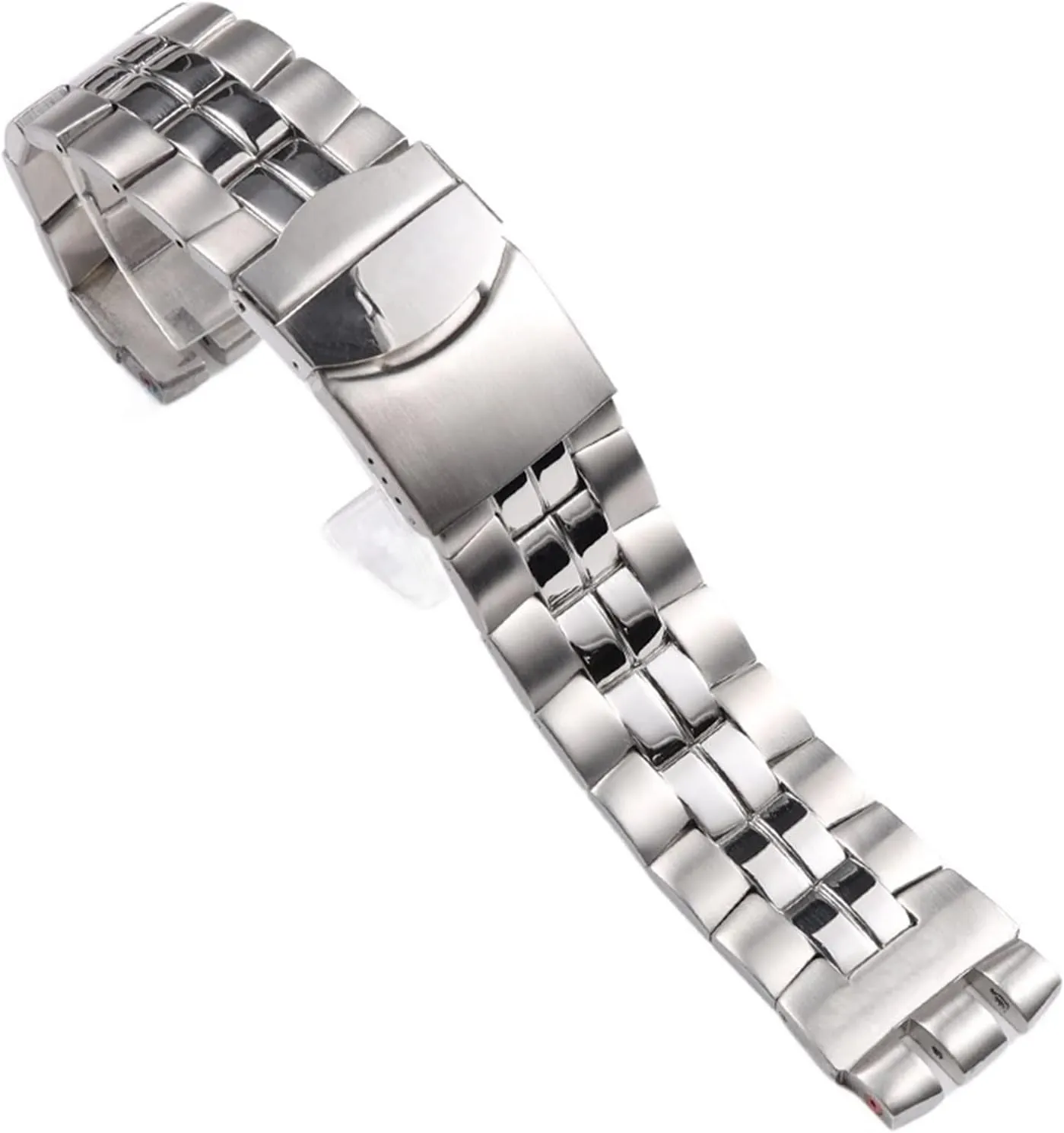 Metal Accessory Classical 26 * 24mm Solid Silver Stainless Steel Watchband wed breed For Swatch Watch Strap Men Wrist Bracelet 