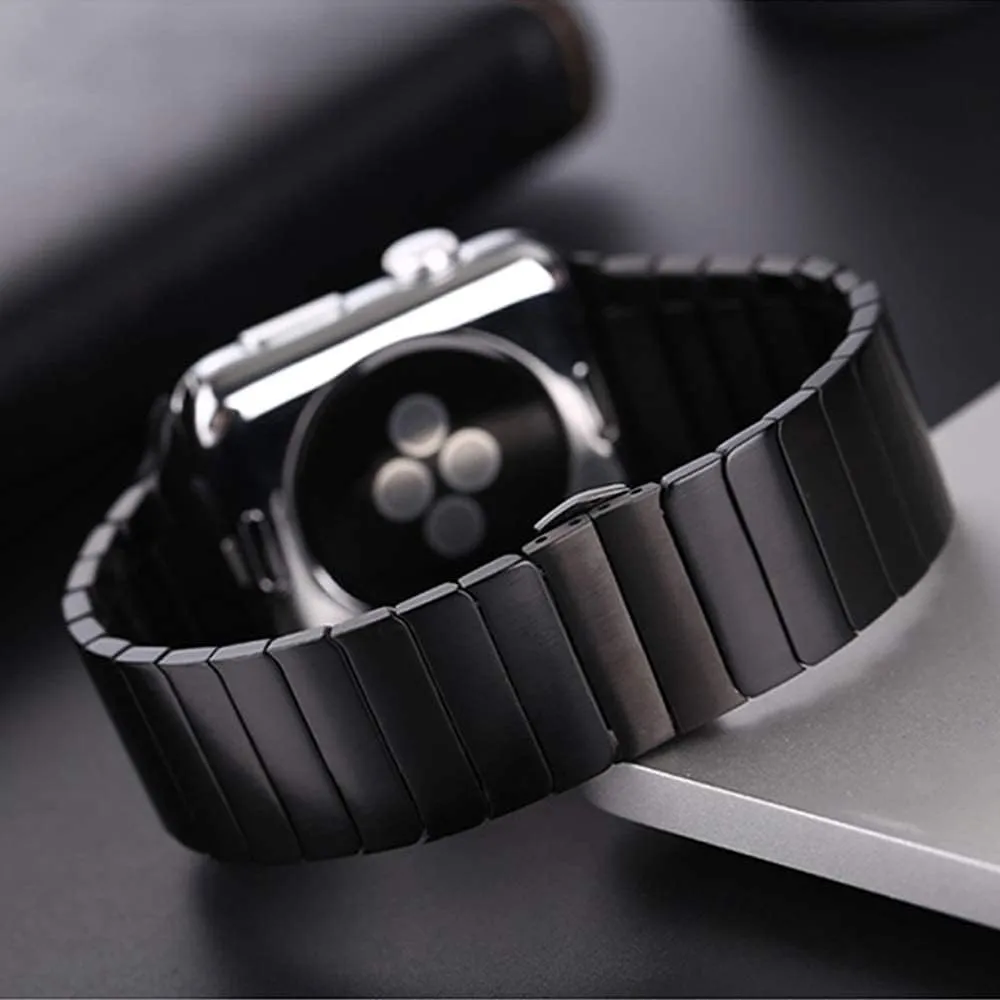 Metal Butterfly Clasp grandiose Watch Strap, Stainless Steel Watch Band Wristband 44mm 40mm 