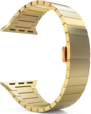Metal Butterfly Clasp grandiose Watch Strap, Stainless Steel Watch Band Wristband 44mm 40mm 
