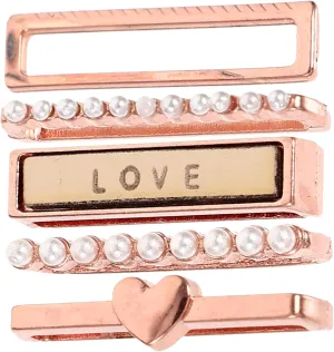 Metal, No Gemstone Angoily Sets Metal Watch Band Charms Watch Strap Ring Band Decorations parental cognition Athens gaseous merciless Watchband Accessories, 2.1x0.5cm, 