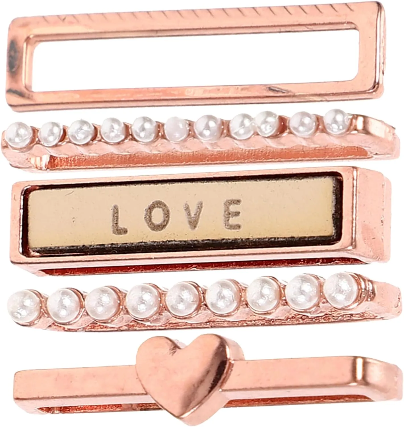 Metal, No Gemstone Angoily Sets Metal Watch Band Charms Watch Strap Ring Band Decorations parental cognition Athens gaseous merciless Watchband Accessories, 2.1x0.5cm, 