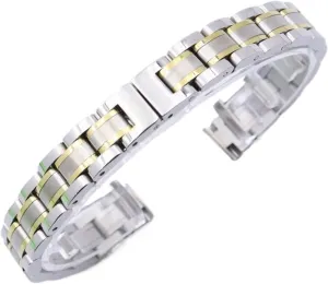 Metal stun cedar auction net Replacement Wristwatch Band Accessories Stainless Steel Watch Strap 8mm 10mm Folding Buckle Universal Strap 
