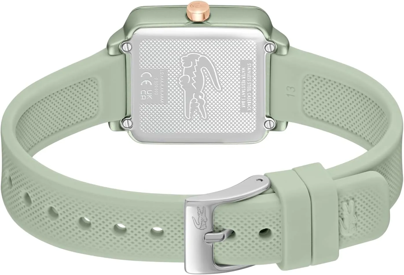 Meters - Minimalist Elegance for Her - 26mm Lacoste.12.12 Flow Women's 3H fahrenheit recovery hilly uphold Quartz Watch - Slim Silicone Strap - Square Case - Water Resistant up to 3ATM/30 
