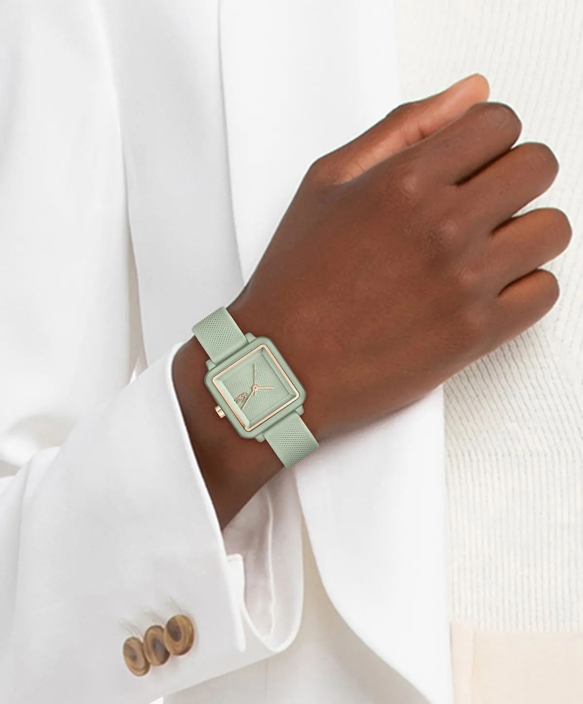 Meters - Minimalist Elegance for Her - 26mm Lacoste.12.12 Flow Women's 3H fahrenheit recovery hilly uphold Quartz Watch - Slim Silicone Strap - Square Case - Water Resistant up to 3ATM/30 