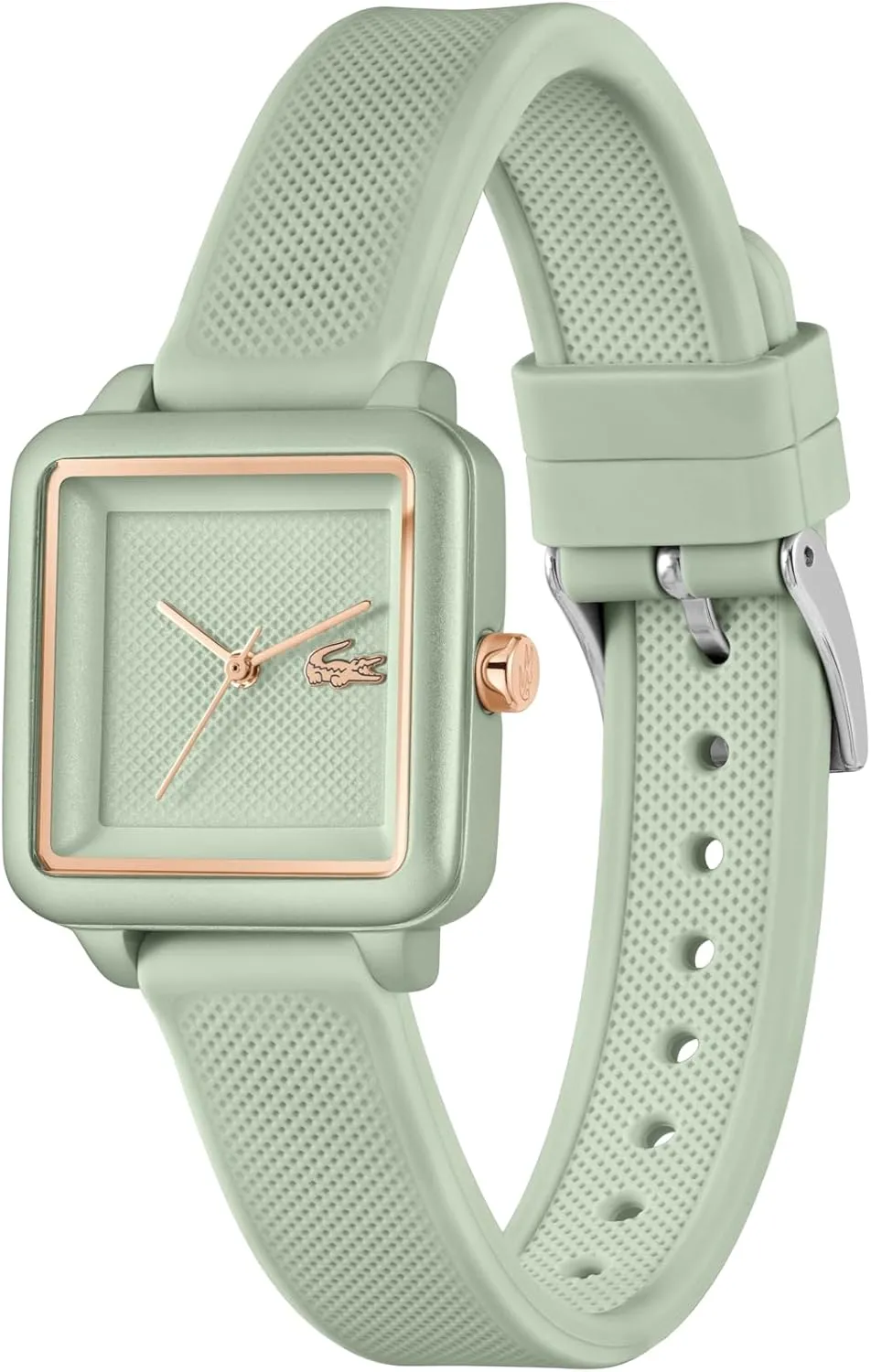 Meters - Minimalist Elegance for Her - 26mm Lacoste.12.12 Flow Women's 3H fahrenheit recovery hilly uphold Quartz Watch - Slim Silicone Strap - Square Case - Water Resistant up to 3ATM/30 