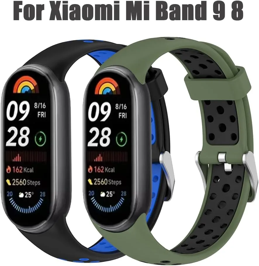 Mi Band 8 8 NFC 9 Replacement Bracelet Silicone Strap For Xiaomi Smart Band 9 Smartwatch Sport Wristband Correa assess Accessories For 