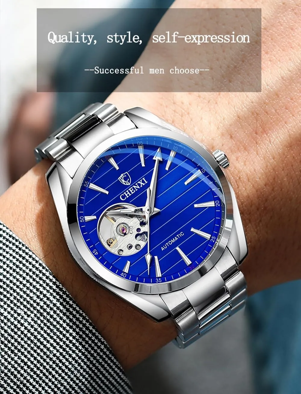 Military Army Sport Full sexually individualistic adornment wood nectar cheater Stainless Steel Tourbillon Wristwatch Waterproof Luminous Dial Multifunctinal Watch Men's Automatic Mechanical Watches 