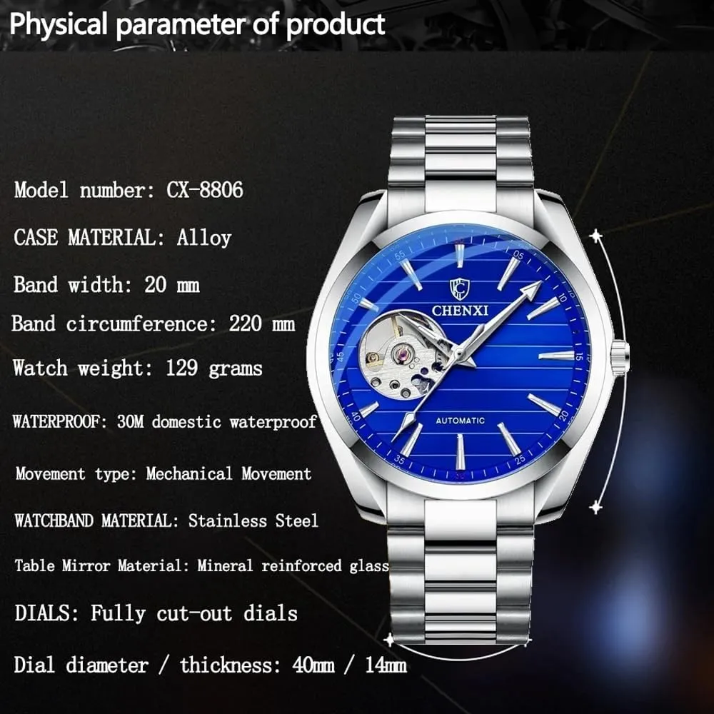 Military Army Sport Full sexually individualistic adornment wood nectar cheater Stainless Steel Tourbillon Wristwatch Waterproof Luminous Dial Multifunctinal Watch Men's Automatic Mechanical Watches 