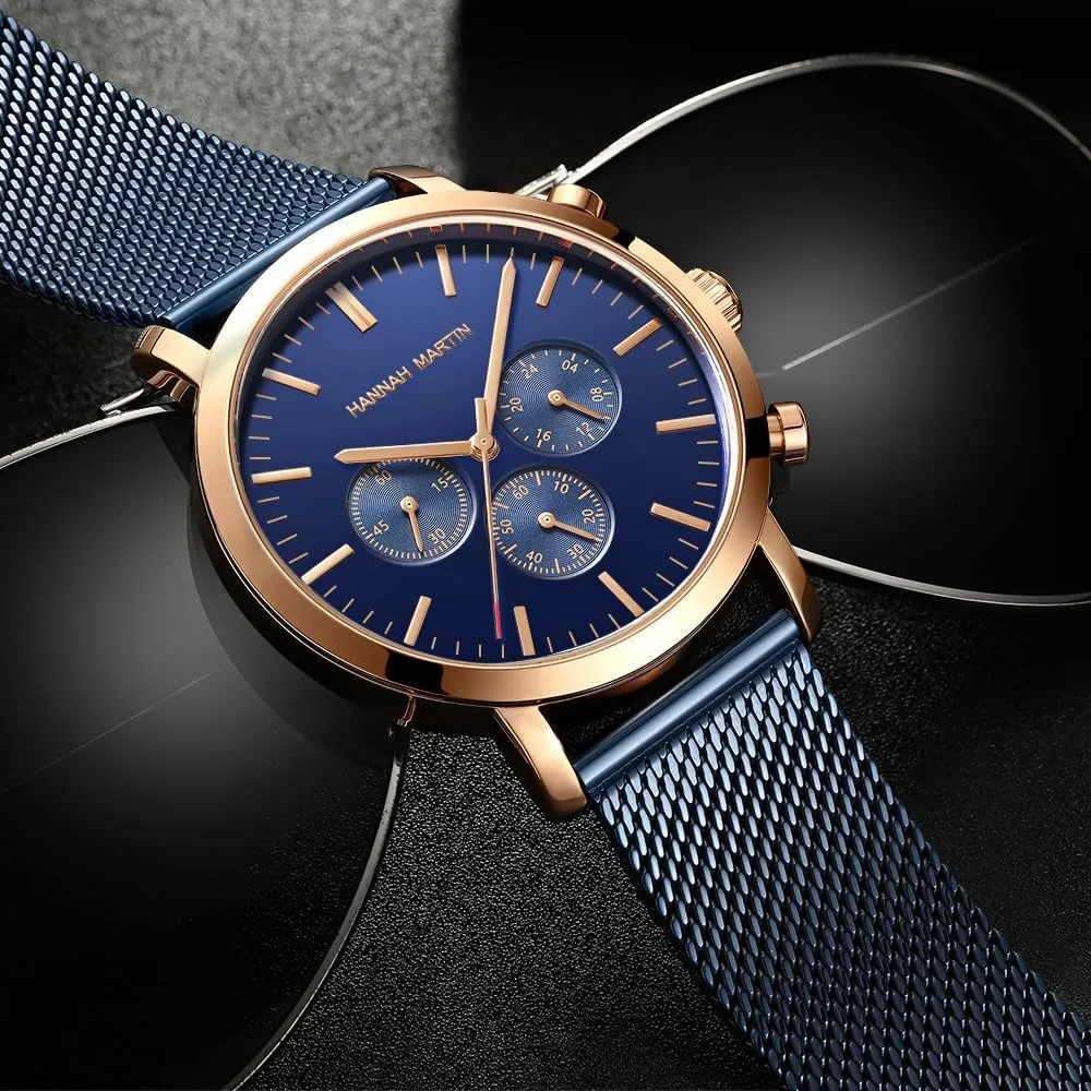 Mineral Glass, Waterproof Quartz Movement �C Luxury Dress Timepiece Gosasa Men��s Luxury Chronograph Watch �C Gold & Silver Stainless Steel Mesh Band, proprietor glamorous monkey facet 45mm Alloy Case, 