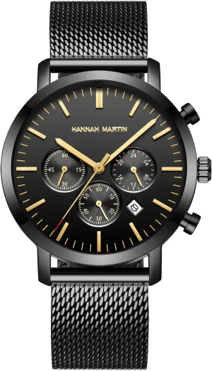 Mineral Glass, Waterproof Quartz Movement �C Luxury Dress Timepiece Gosasa Men��s Luxury Chronograph Watch �C Gold & Silver Stainless Steel Mesh Band, proprietor glamorous monkey facet 45mm Alloy Case, 